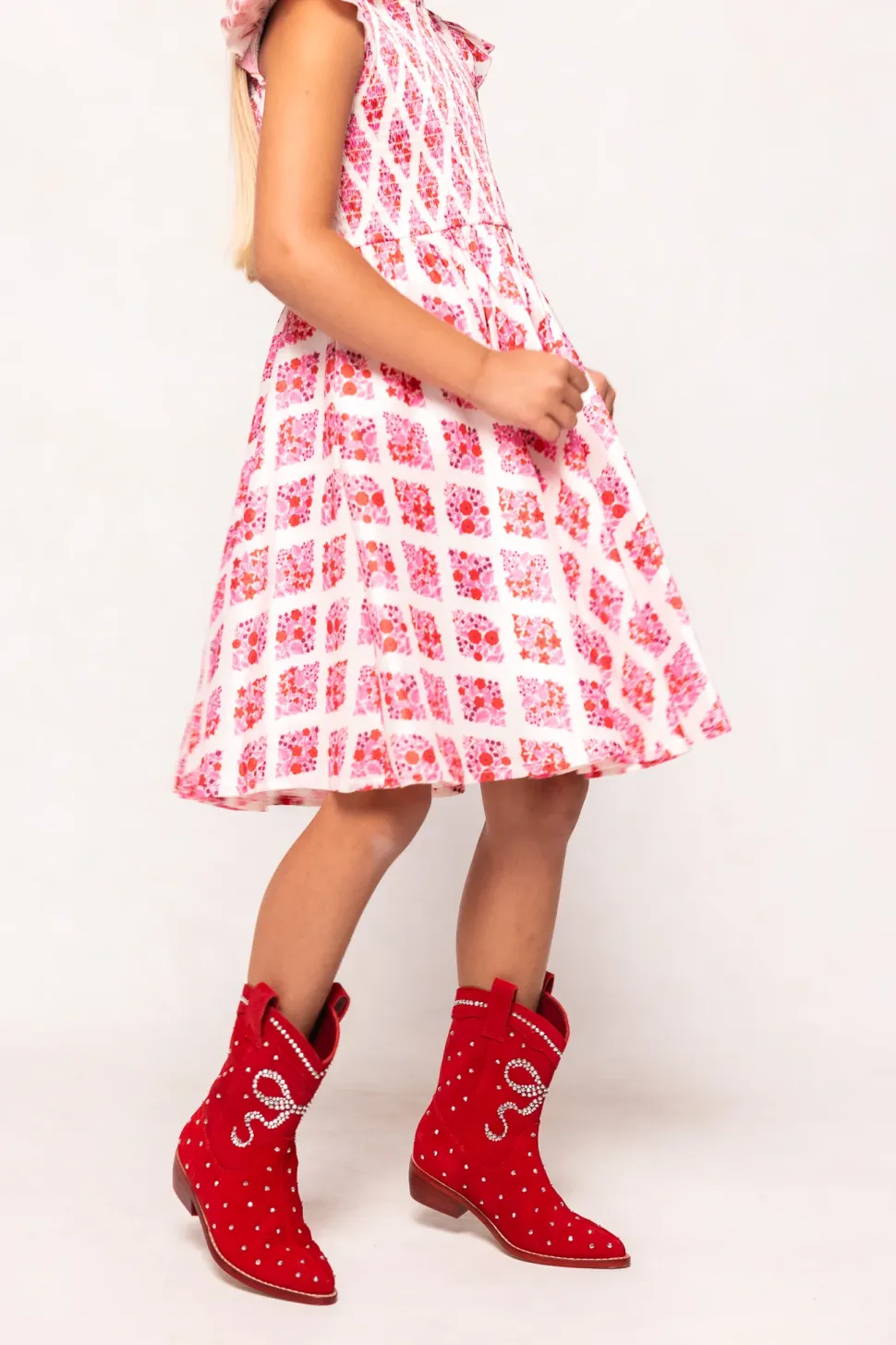 Mini Channing Bootie in Red
