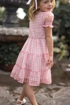 Mini Cordelia Dress in Desert Rose Gingham