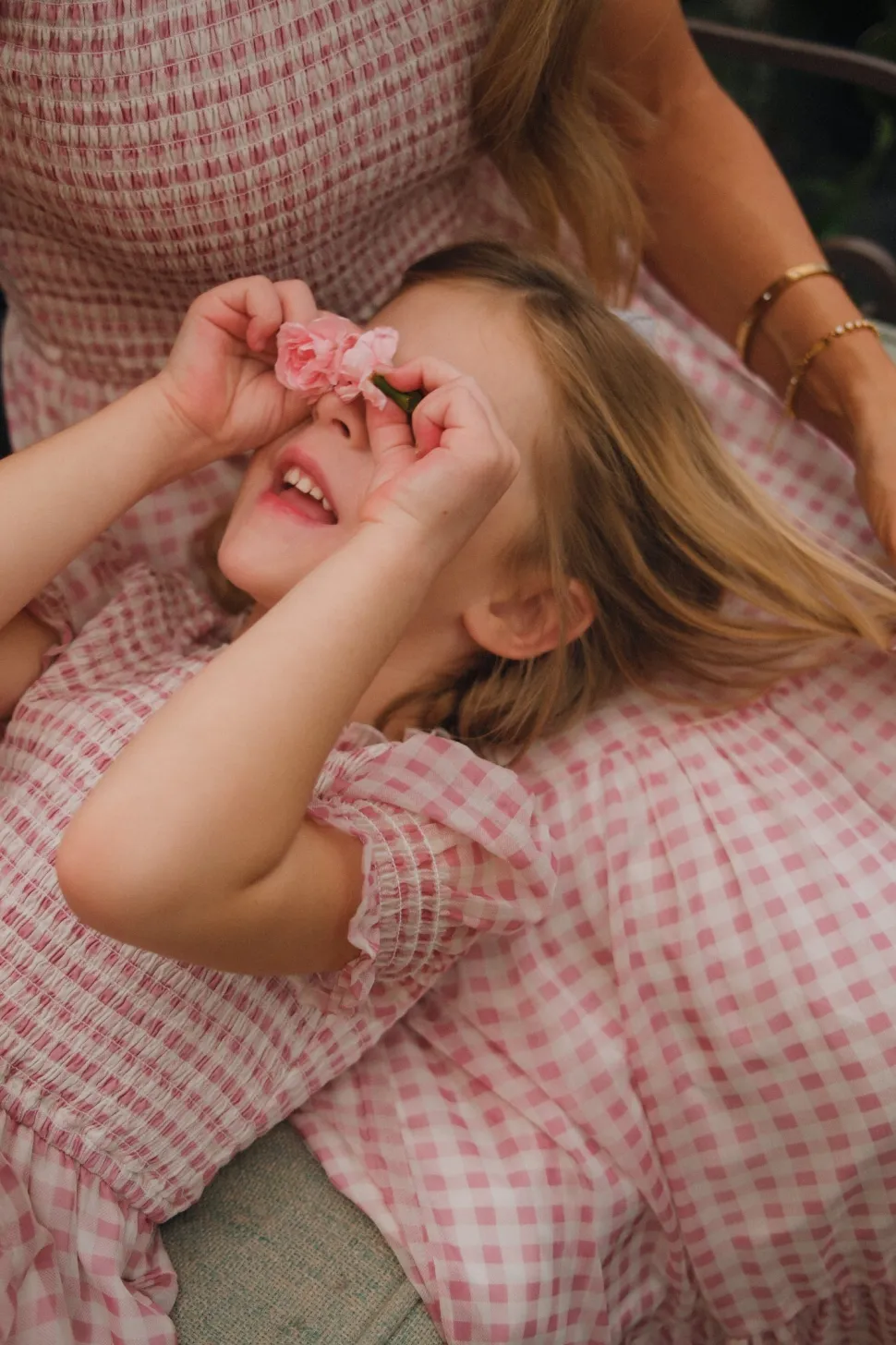 Mini Cordelia Dress in Desert Rose Gingham