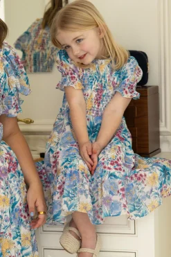 Mini Cordelia Dress in Pretty Plumeria