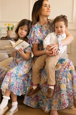 Mini Cordelia Dress in Pretty Plumeria