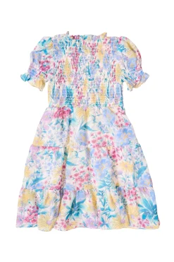 Mini Cordelia Dress in Pretty Plumeria