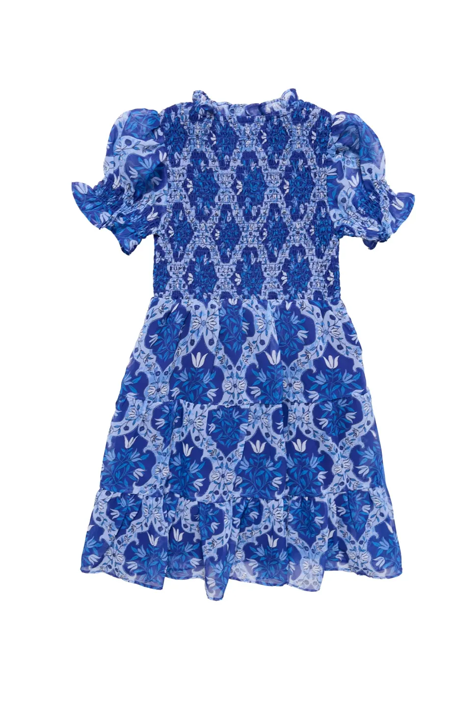 Mini Cordelia Dress in Trellis Foulard