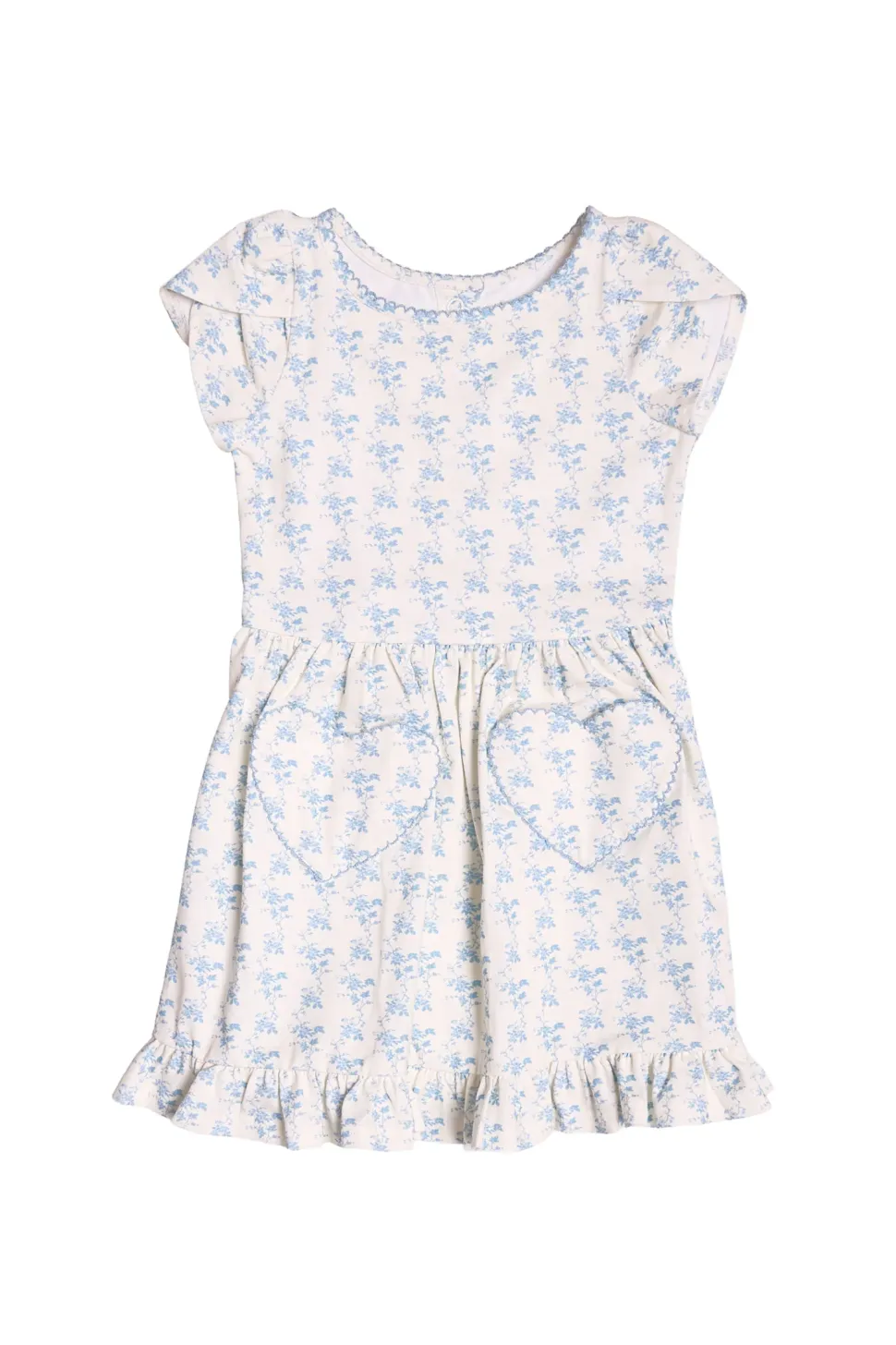 Mini Dream Play Dress in Ivory Porcelain Fleur