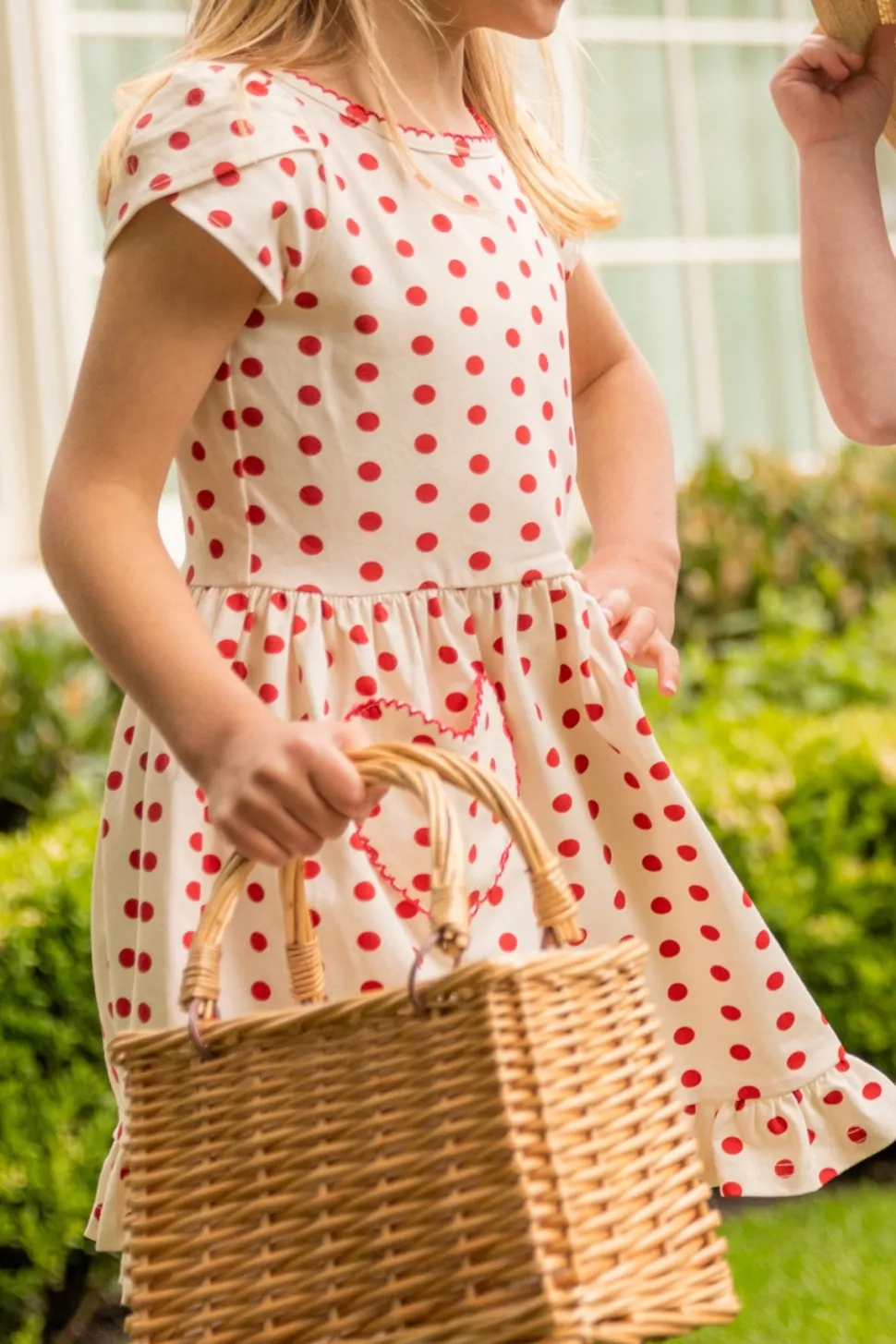 Mini Dream Play Dress in Red Polka Dot