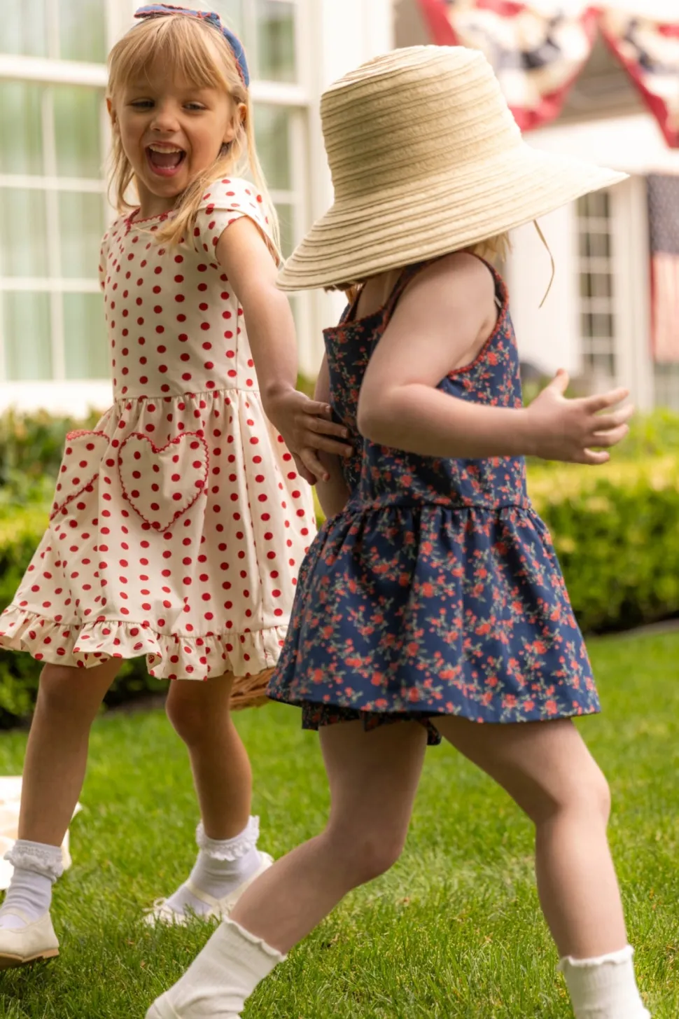 Mini Dream Play Dress in Red Polka Dot
