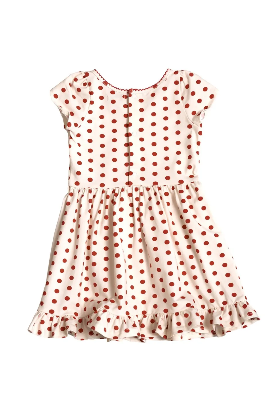 Mini Dream Play Dress in Red Polka Dot