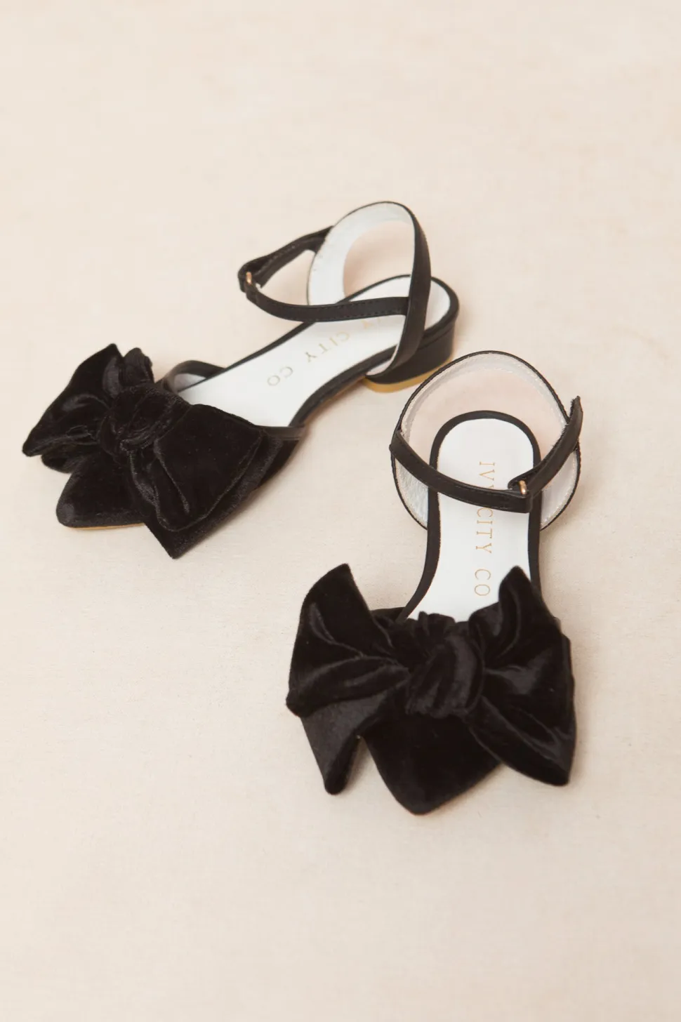 Mini Eloise Bow Heel in Black