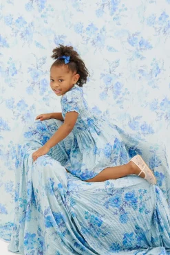 Mini Flynn Dress in Aquarelle Fleur