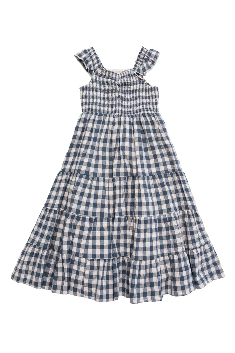 Mini Hailey Dress in Indigo Gingham