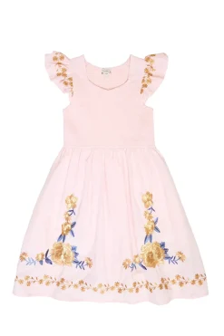 Mini Hattie Dress in Embroidered Spring Floral