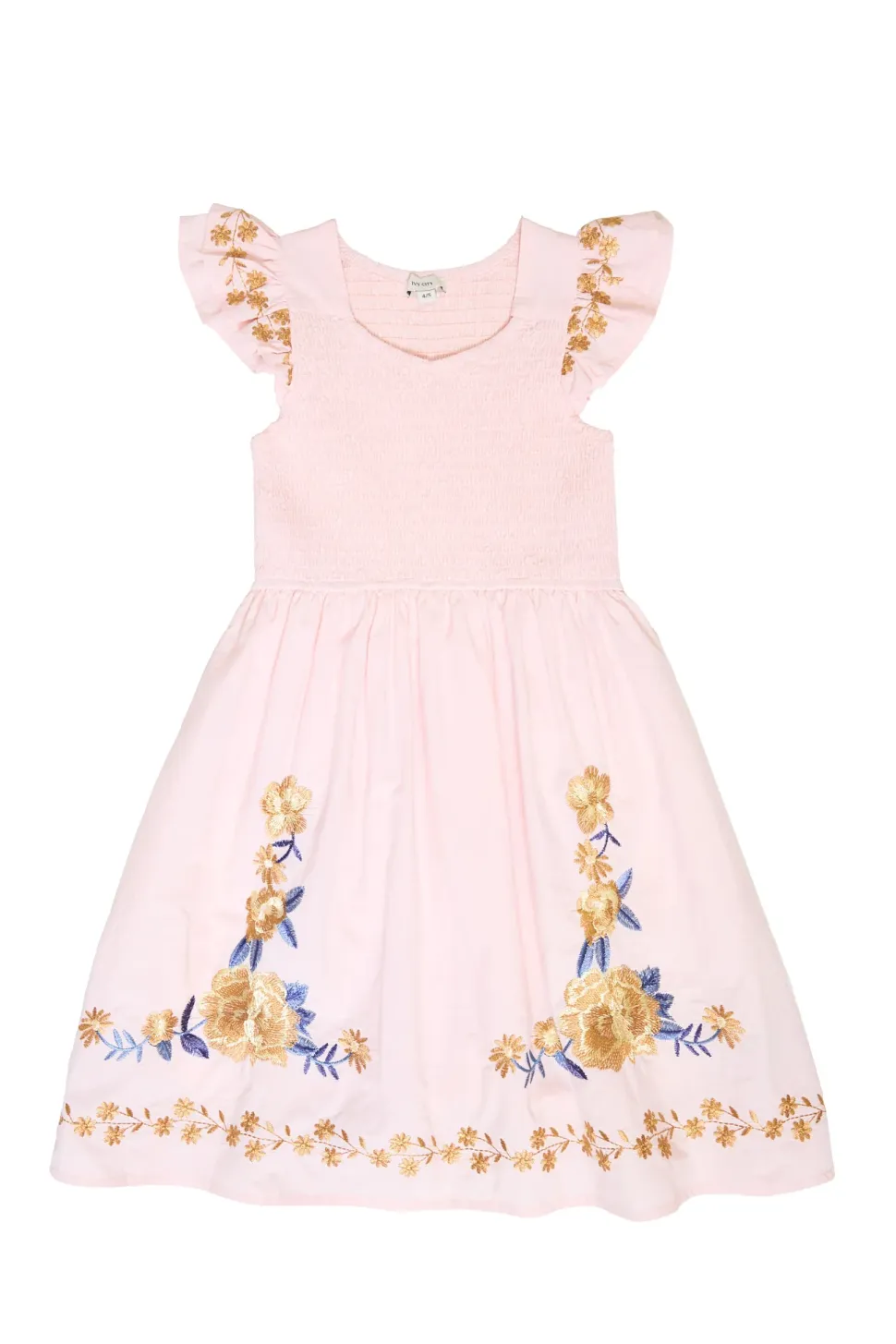 Mini Hattie Dress in Embroidered Spring Floral