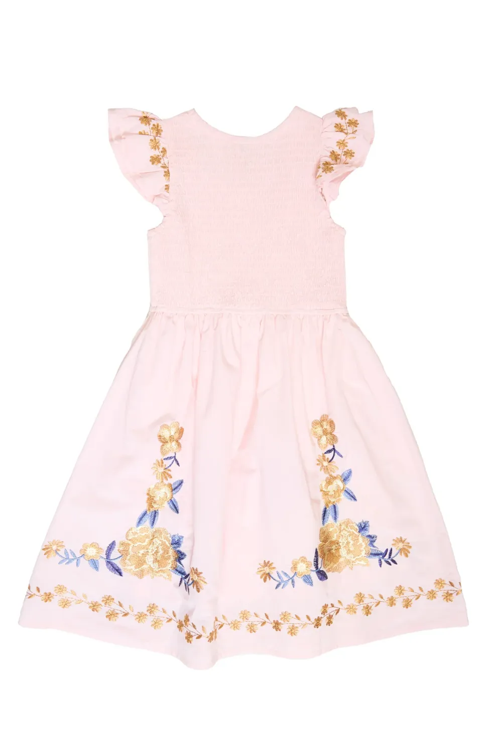 Mini Hattie Dress in Embroidered Spring Floral