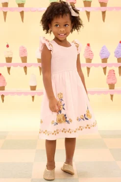 Mini Hattie Dress in Embroidered Spring Floral