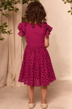Mini Hattie Dress in Magenta