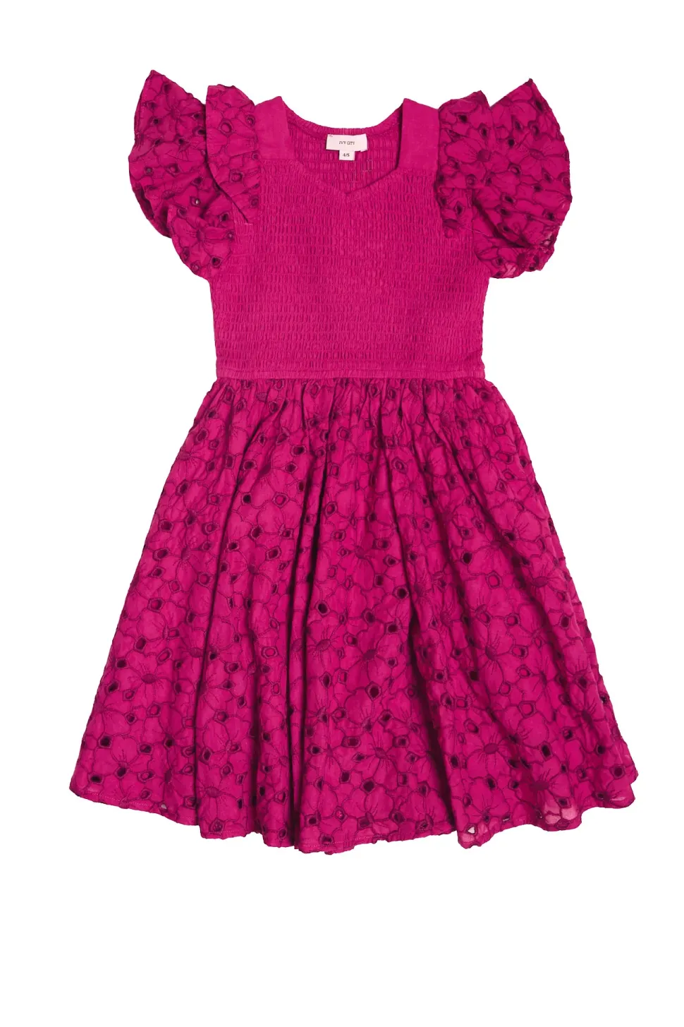 Mini Hattie Dress in Magenta