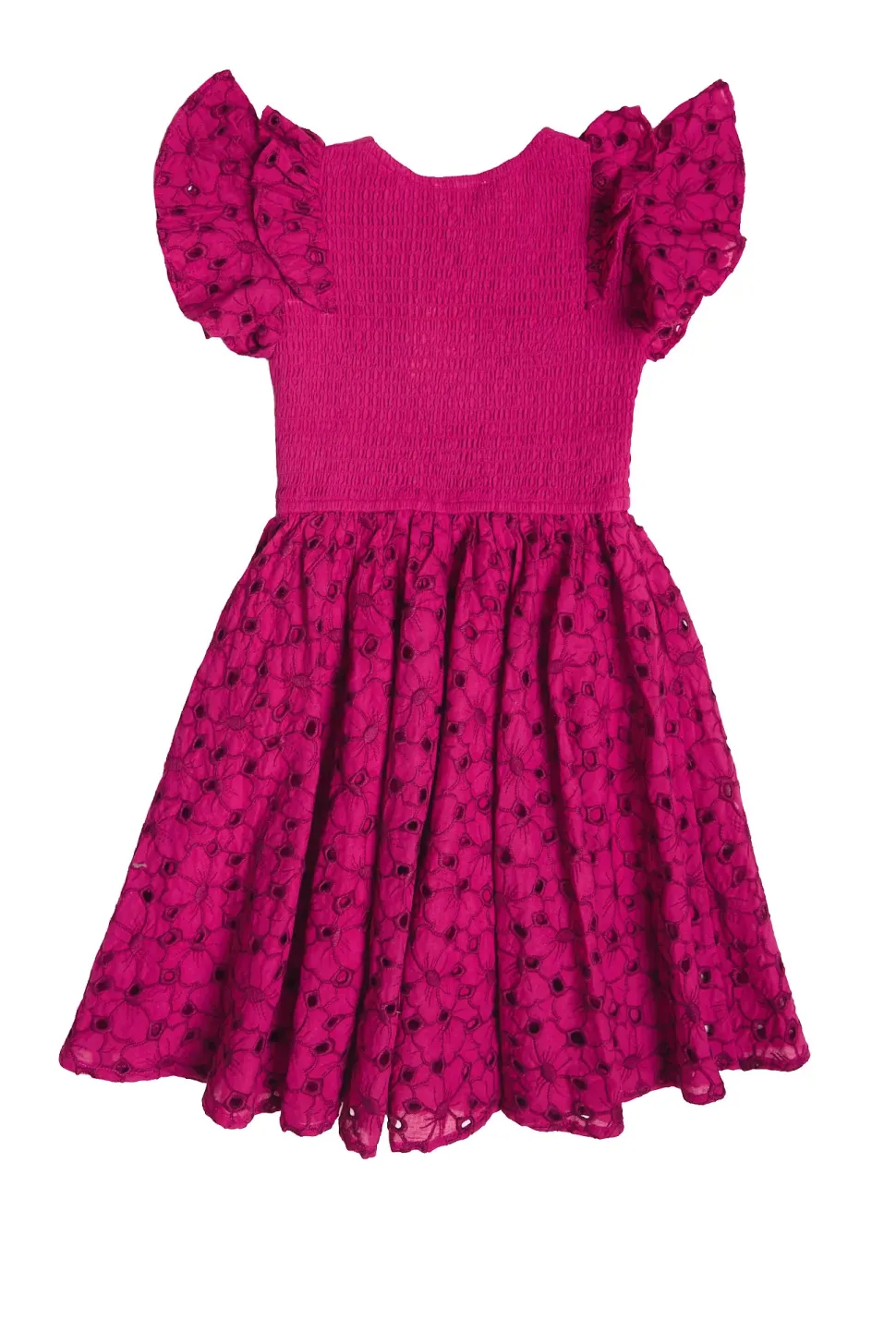 Mini Hattie Dress in Magenta
