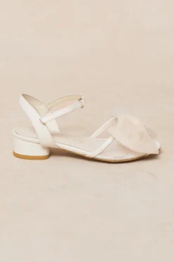 Mini Ivy Bow Heel in White