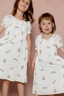 Mini Jessie Dress in Ditsy Embroidery