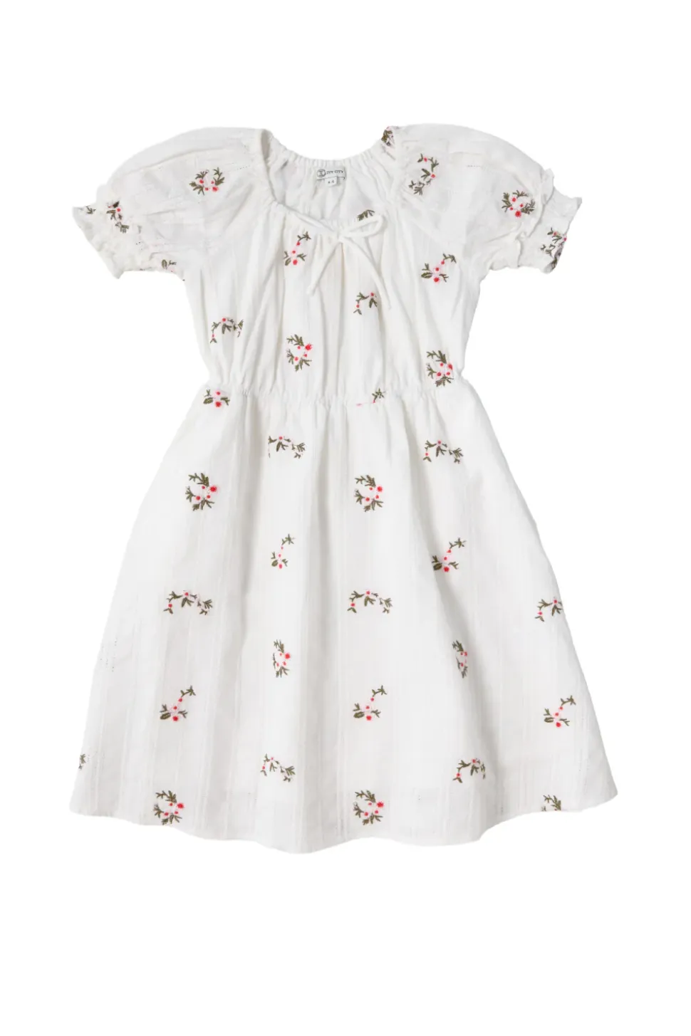 Mini Jessie Dress in Ditsy Embroidery
