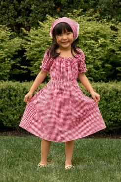 Mini Jessie Dress in Red Gingham