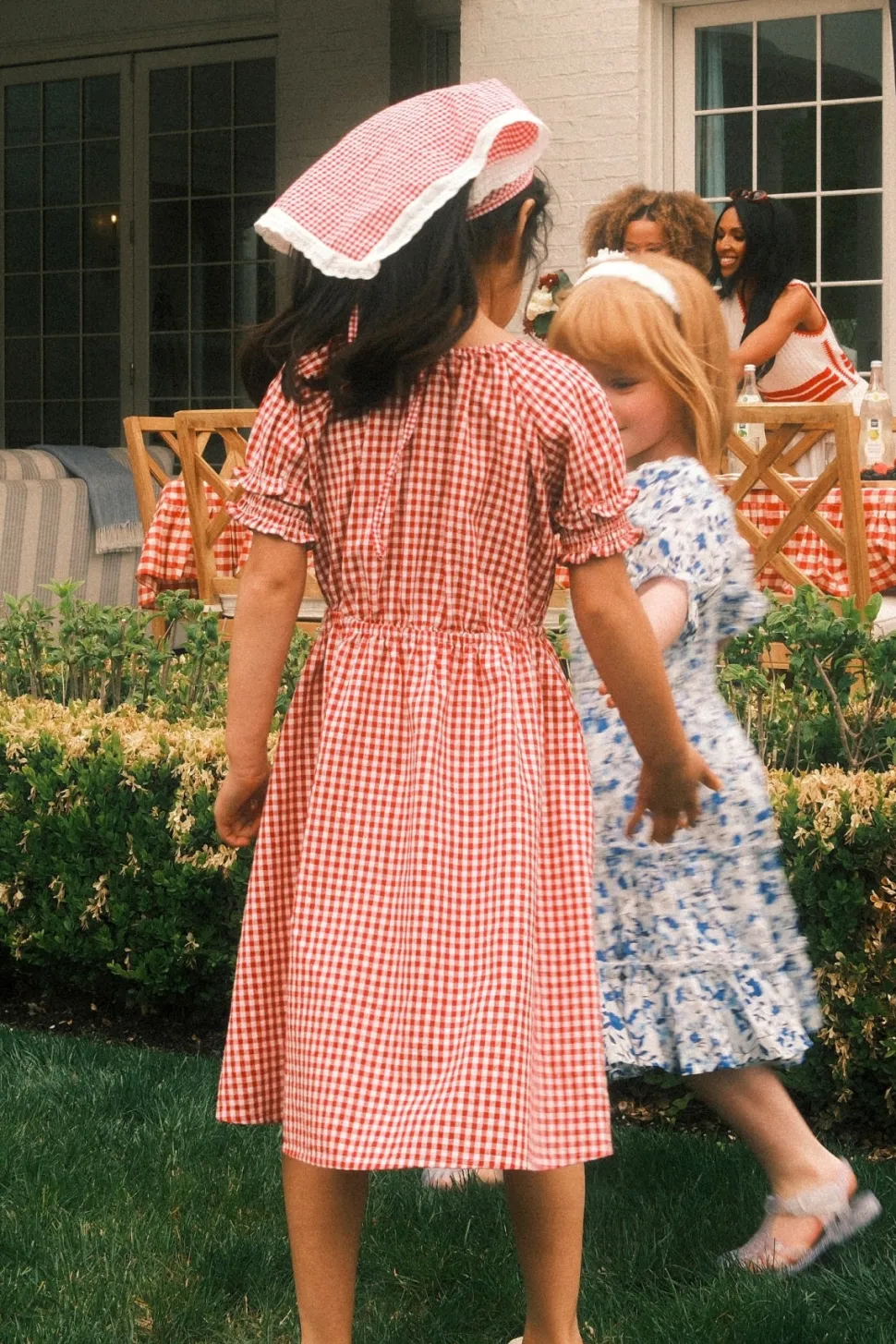 Mini Jessie Dress in Red Gingham