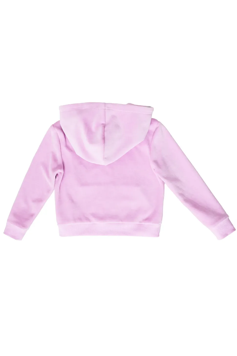 Mini Kailey Zip Up Velour Sweatshirt in Pink