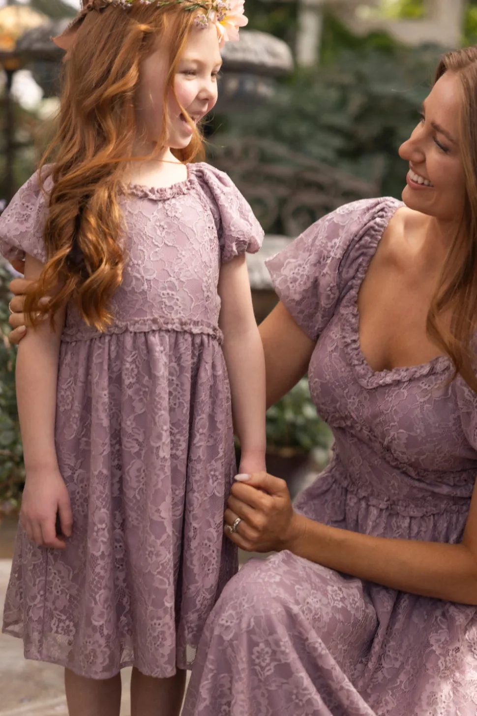 Mini Kiara Dress in Hyssop Lace