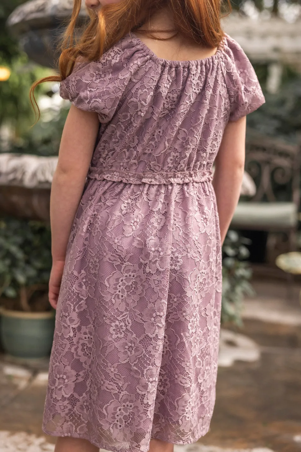 Mini Kiara Dress in Hyssop Lace