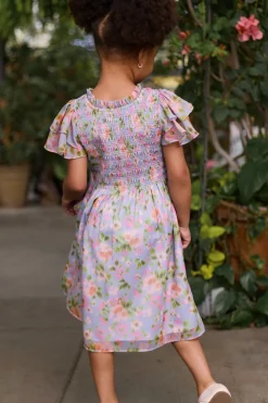 Mini Lottie Dress in Vibrant English Garden