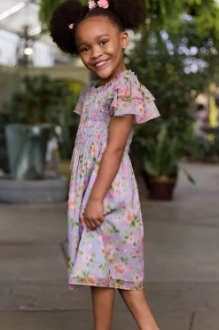 Mini Lottie Dress in Vibrant English Garden