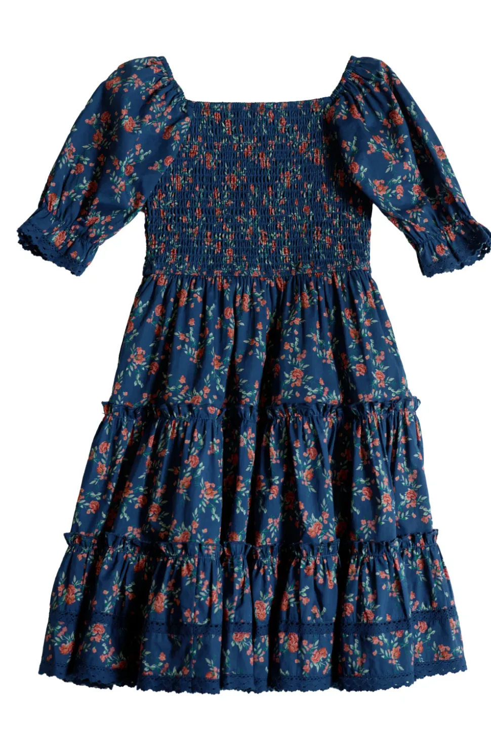 Mini Madeline Dress in Midnight Vibrant Chintz