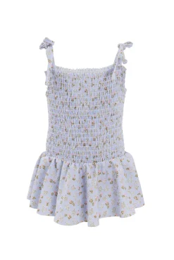 Mini Maggie One Piece in Blue Ditsy Floral