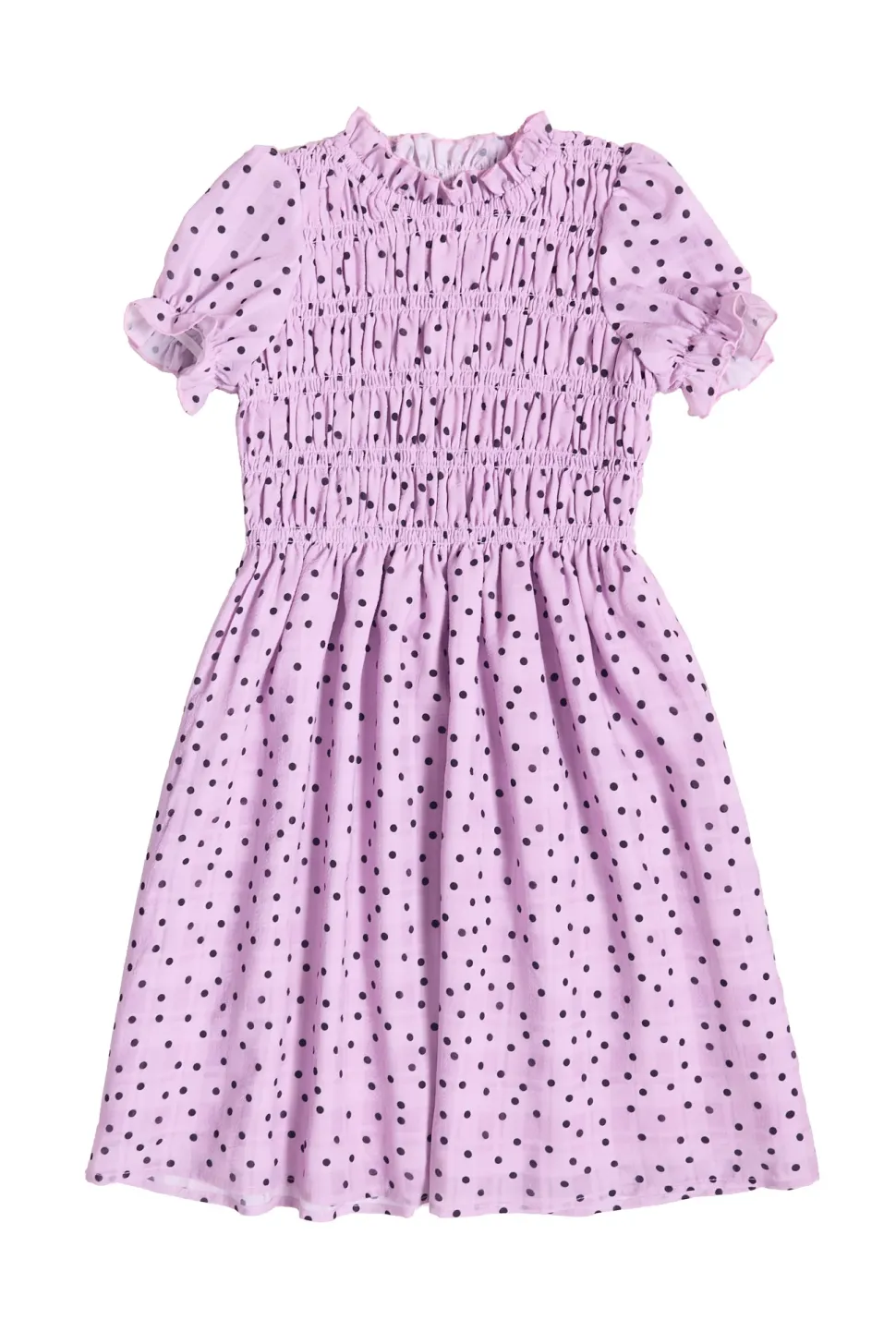 Mini Marcell Dress in Purple Polka Dot