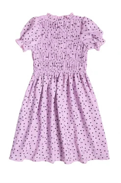 Mini Marcell Dress in Purple Polka Dot