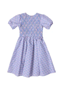 Mini Mariah Dress in Linear Print
