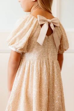 Mini Marisol Dress in Cream Sequin