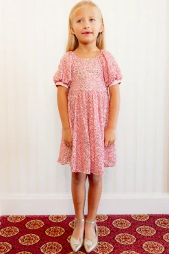 Mini Marisol Dress in Pink Sequin