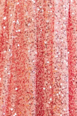 Mini Marisol Dress in Pink Sequin
