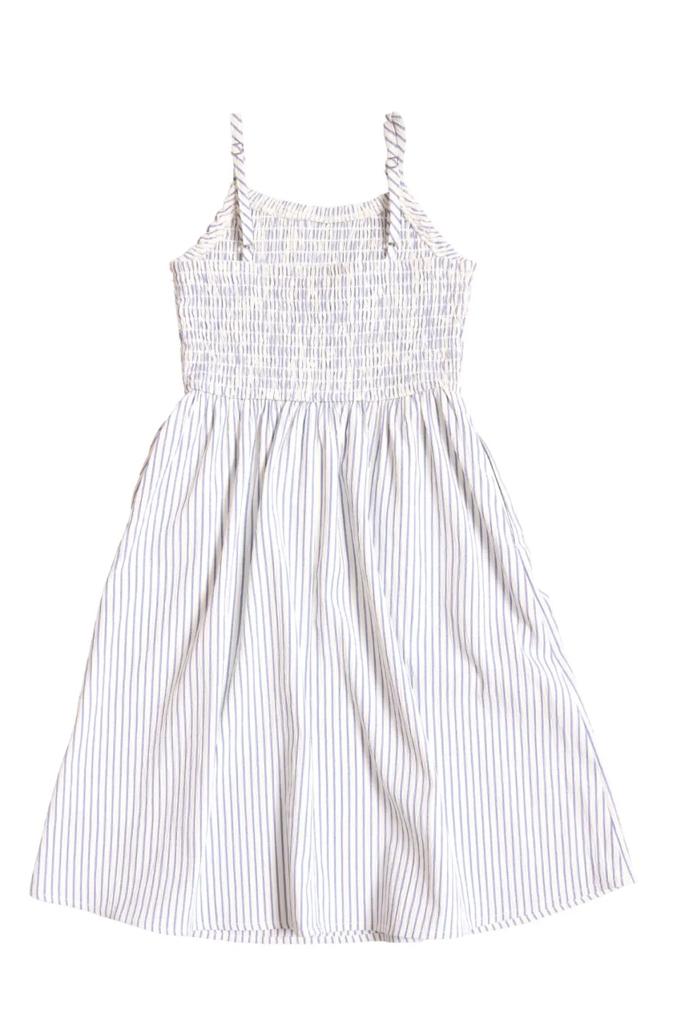 Mini Maxwell Dress in Blue & White Pinstripe