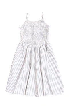 Mini Maxwell Dress in Blue & White Pinstripe