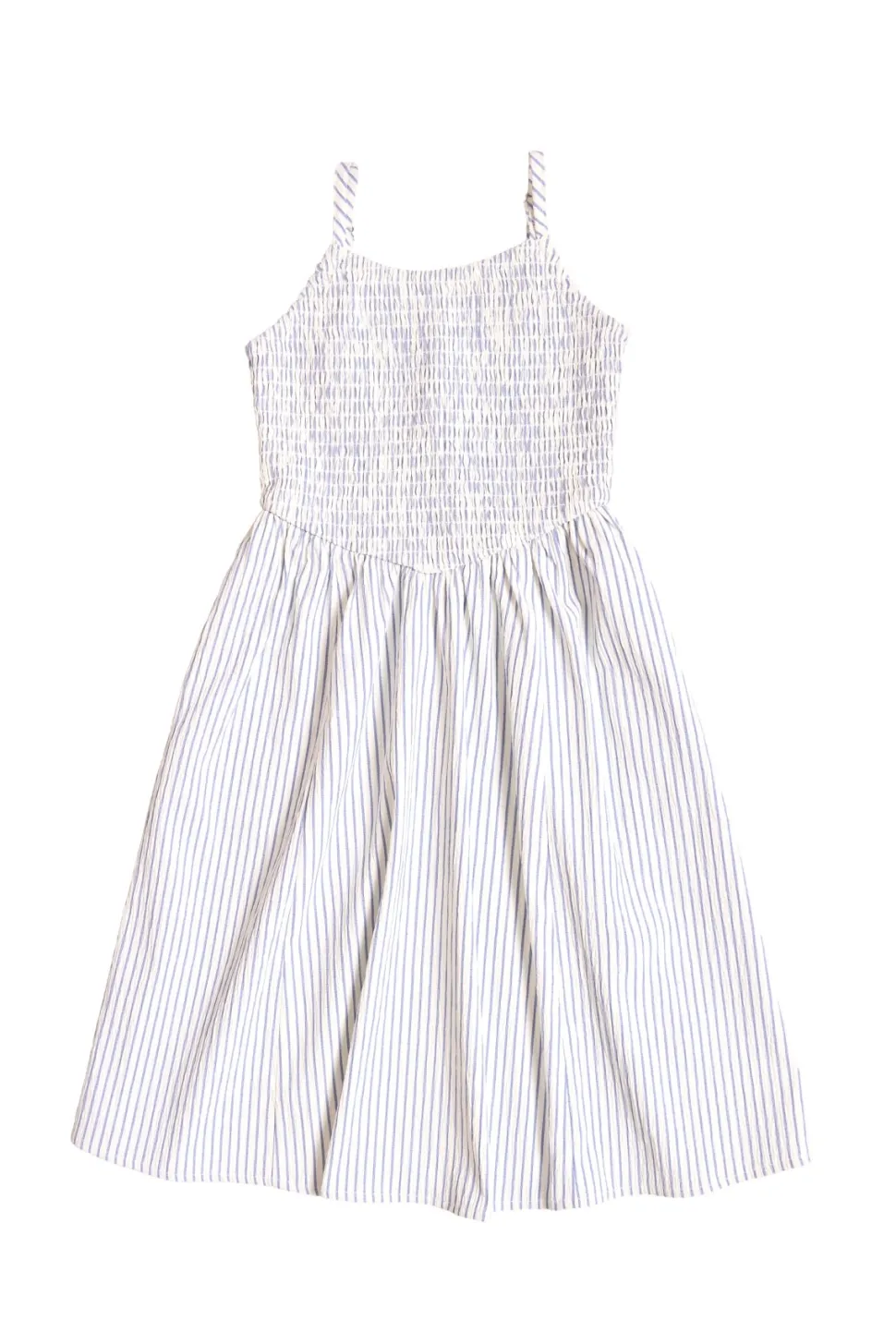 Mini Maxwell Dress in Blue & White Pinstripe
