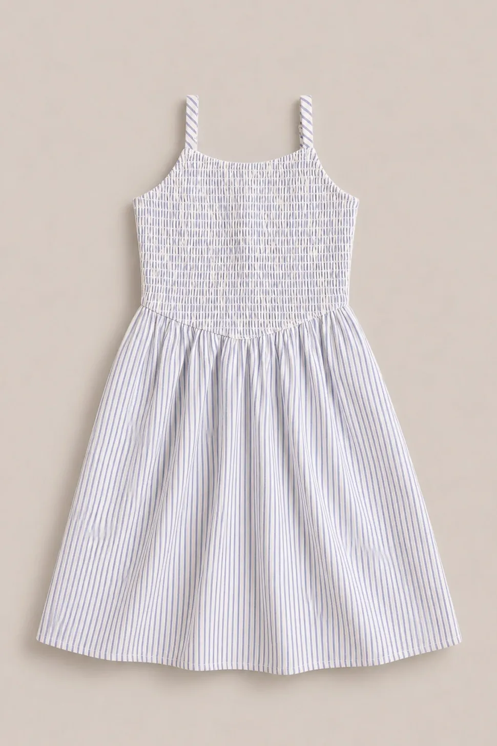 Mini Maxwell Dress in Blue & White Pinstripe
