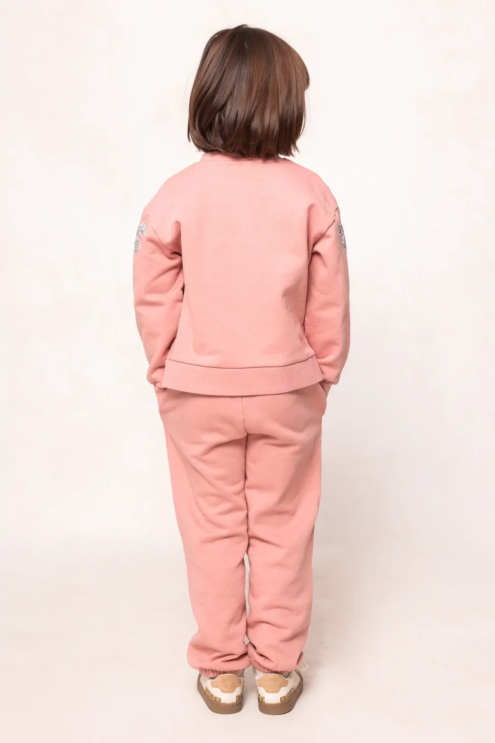 Mini Micah Crew Neck Sweatshirt in Pink & Bows