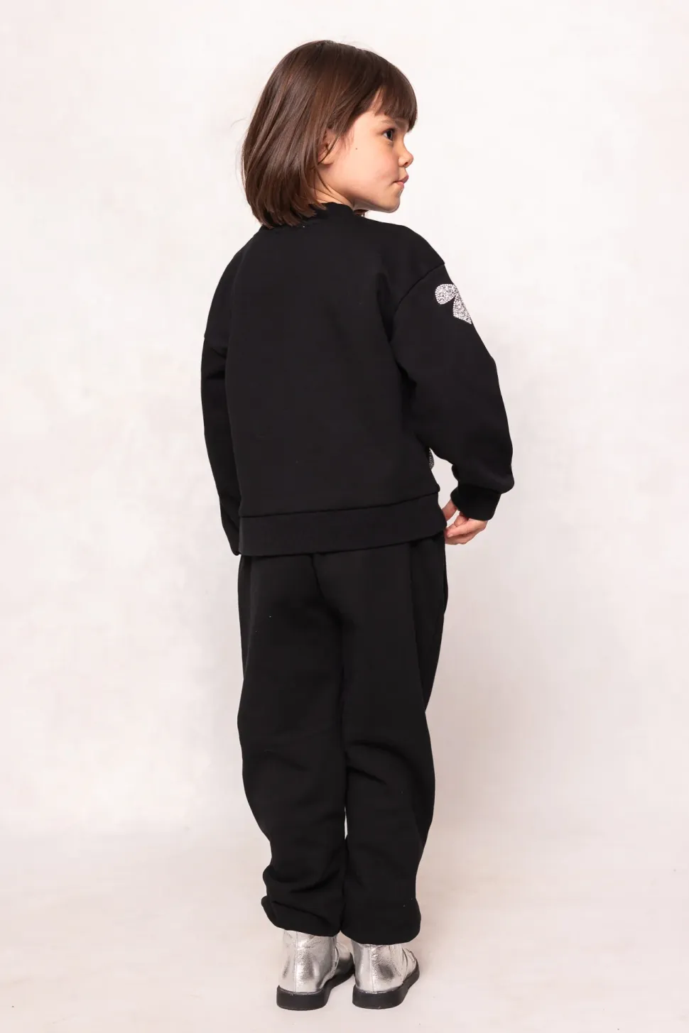 Mini Micah Jogger Sweatpants in Black