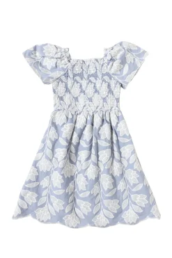 Mini Ophelia Dress in Mosaic Embroidery