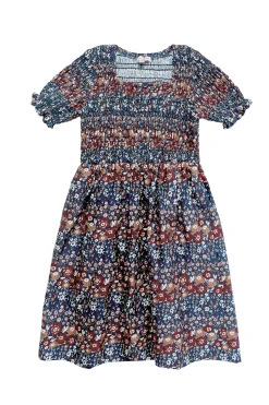 Mini Parker Dress in Dusk Floral Medley