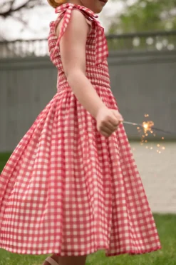 Mini Rayna Dress in Red Gingham