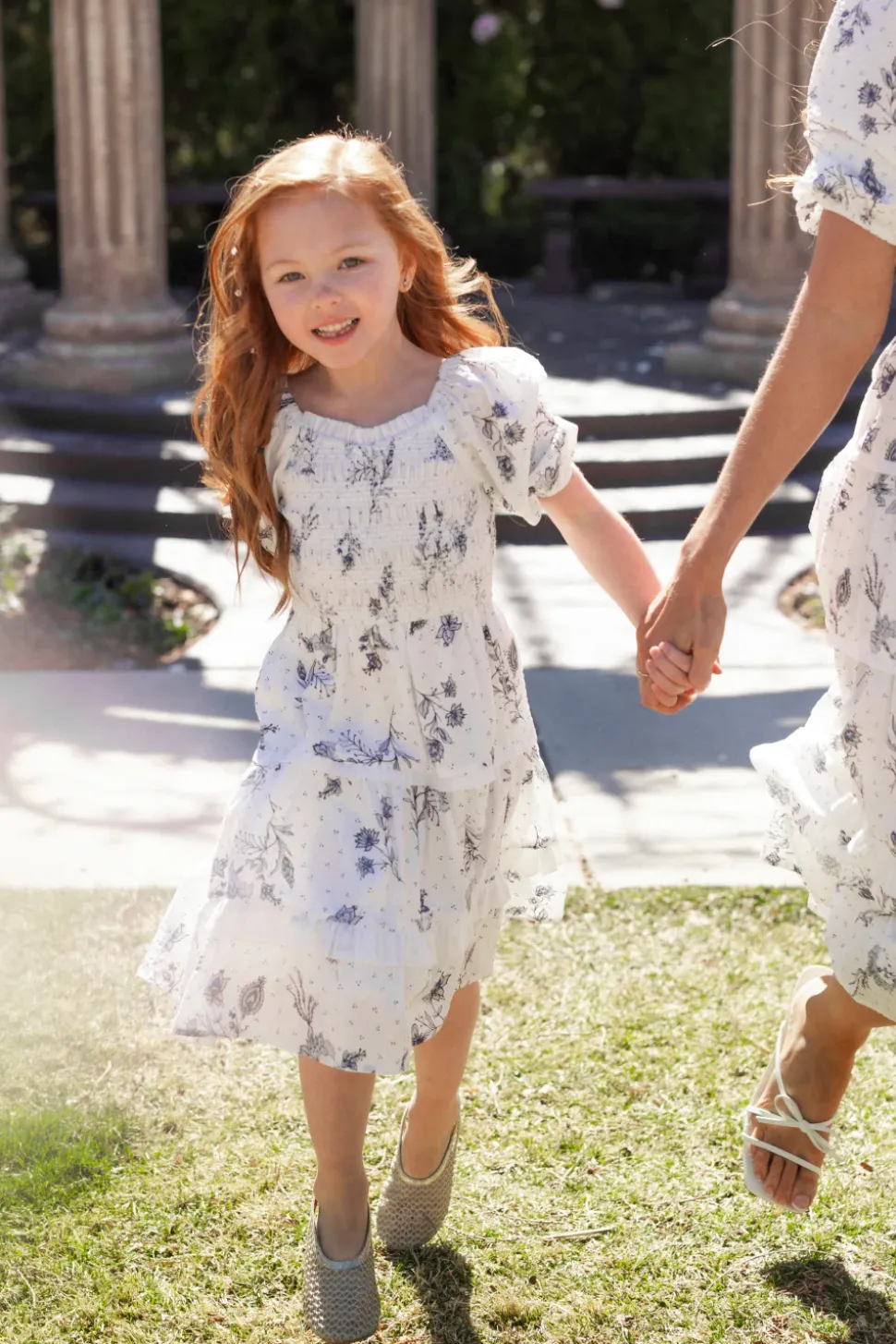 Mini Roselyn Dress in Blue Enchanted Floral