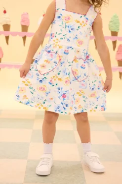 Mini Rue Play Dress in Blue Bouquet